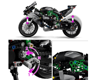 LEGO Technic 42170 Motocykl Kawasaki Ninja H2R - 1220584 - zdjęcie 4